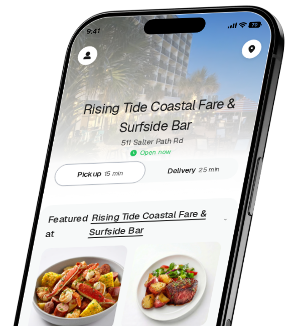 Rising Tide Coastal Fare & Surfside Bar app preview