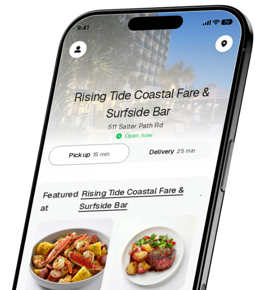 Rising Tide Coastal Fare & Surfside Bar app preview